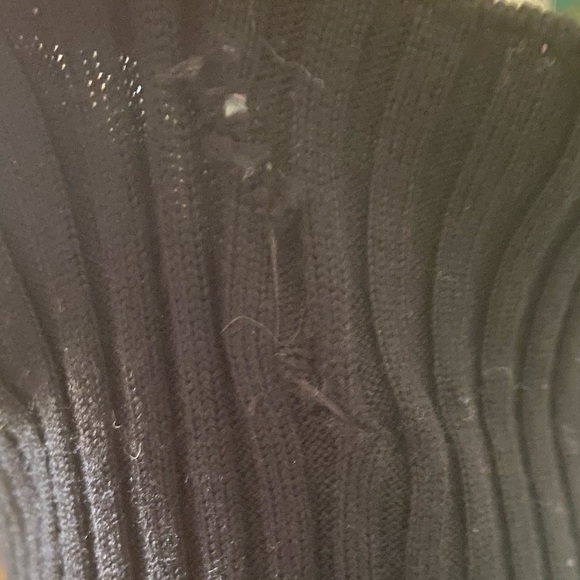 1990s Jean Paul Gaultier Sheer Silk Devore Black Velvet & Knit Dress Tunic SZ XL - Picture 8 of 12